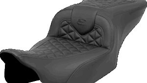 SADDLEMEN RoadSofa™ Tri Gripper Seat - Standard Reach - No Backrest - FLH/FLT '23-'24