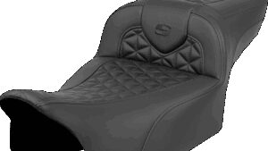 SADDLEMEN RoadSofa™ Tri Gripper Seat - Extended Reach - w/o Backrest - FLH/FLT '23-'24