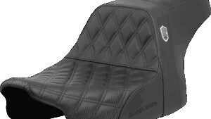 SADDLEMEN Pro Series SDC Performance Seat - Lattice Stitch - Gripper - w/o Backrest - FLH/FLT '23-'24