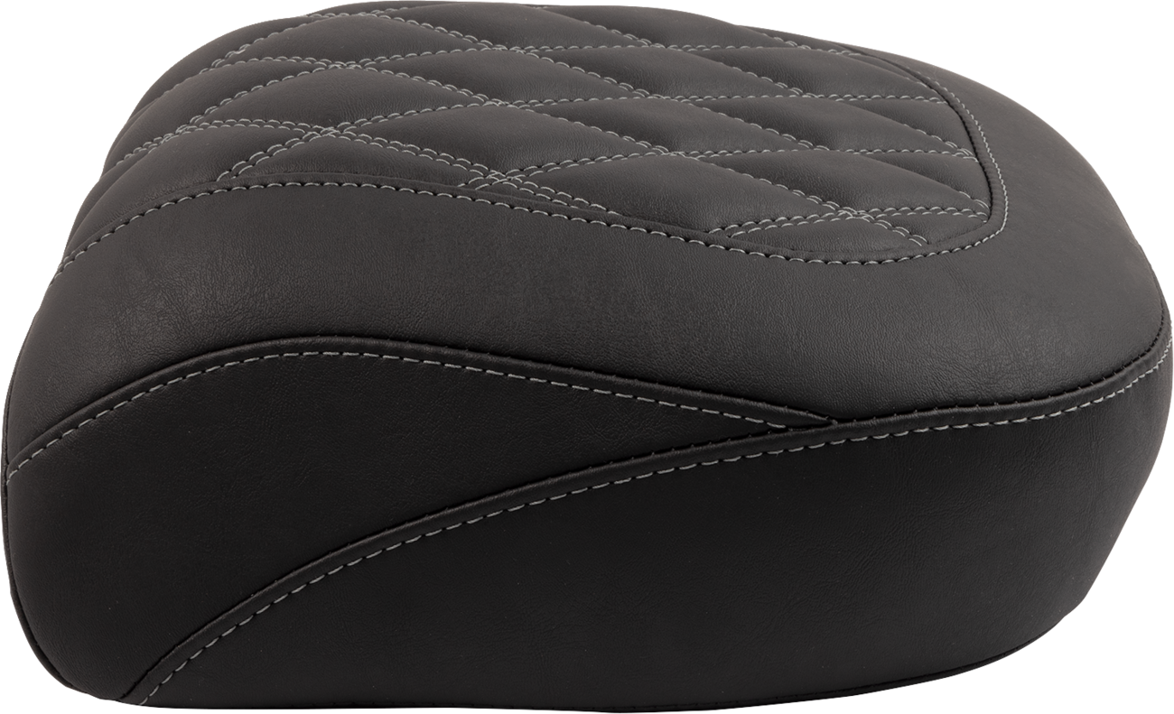 MUSTANG Wide Tripper™ Seat - Passenger - Gun Metal Stitching - FLT/FLH '23-'25