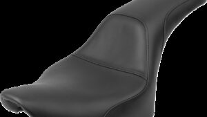 SADDLEMEN Seat - Profiler™ - Black - Smooth - FLSTF '07-'17