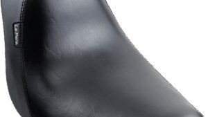 LE PERA Bare Bones Solo Seat - Smooth - Black - FL/FX '06-'17