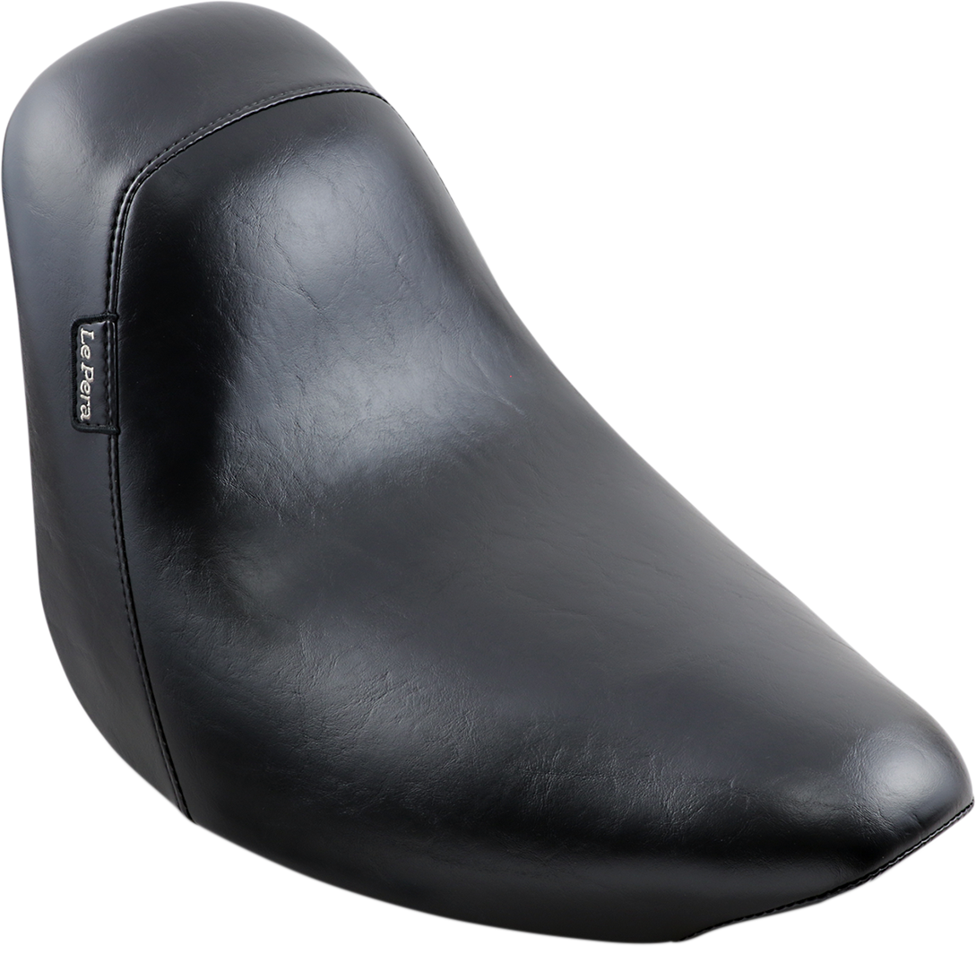 LE PERA Bare Bones Solo Seat - Smooth - Black - FXST '06-'17