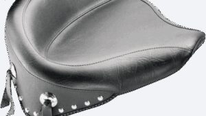 MUSTANG Wide Studded Solo Seat - FLST '08-'17