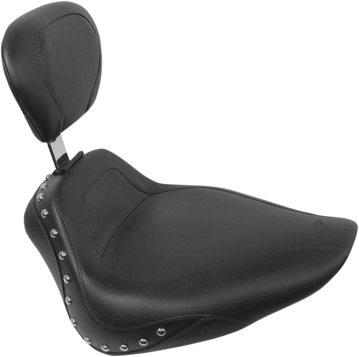 MUSTANG Sport Seat - Studded - Driver's Backrest - FLST '05-'15
