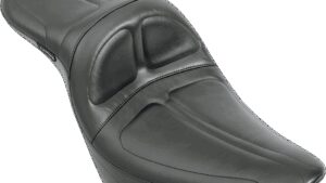 LE PERA Maverick Daddy Long Legs Seat - Black - Stitched - Softail '00-'17