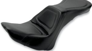 SADDLEMEN Seat - Explorer™ - Without Backrest - Stitched - Black - FLSTN '06-'17