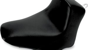 SADDLEMEN Heels Down Solo Seat - Without Backrest - Plain - Black - FLSTC