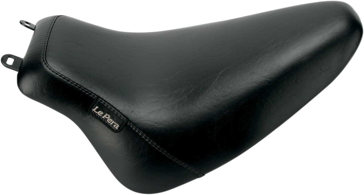 LE PERA Bare Bones Solo Seat - Smooth - Black - FL '08-'17