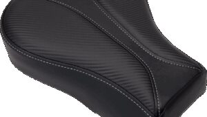 SADDLEMEN Dominator Pillion Pad - Standard Reach - Black w/ Gray Stitching - FL/FX '06-'17