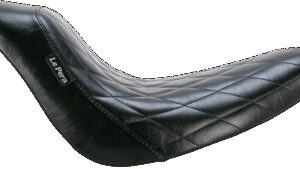 LE PERA Bare Bones Solo Seat - Diamond Stitch - Black - Softail '06-'17