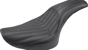 SADDLEMEN Knuckle 2-Up Seat - Ribbed - Black