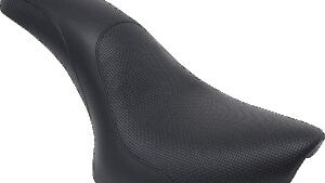 SADDLEMEN Profiler™ Basket-weave Seat - Black - Softail '00-'05