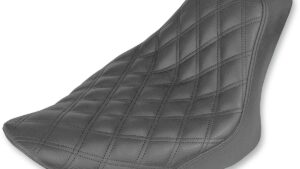 SADDLEMEN Renegade Solo Seat - Lattice Stitched - Black - FL/FX '06-'17