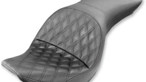SADDLEMEN Explorer Seat - Lattice Stitched - FXST/FLST '06-'17