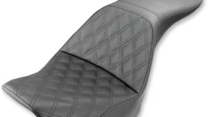 SADDLEMEN Explorer Seat - Lattice Stitched - FLSTN '06-'17