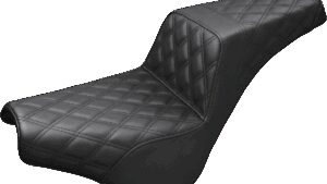 SADDLEMEN Step-Up Seat - Full Lattice Stitch - Black - FX '18-'24