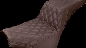 SADDLEMEN Step-Up Seat - Full Lattice Stitch - Brown