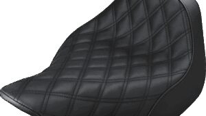 SADDLEMEN Renegade Solo Seat - Lattice Stitched - Black - FXSB '13-'17