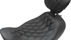 MUSTANG Seat - Wide Tripper™ Solo - with Backrest - Diamond - Black
