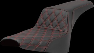 SADDLEMEN SEAT STEP UP LS RED STITCH