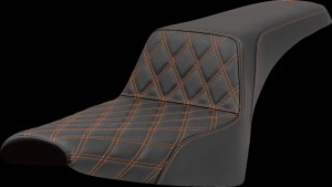 SADDLEMEN SEAT STEP UP LS ORANGE STITCH