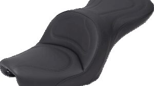 SADDLEMEN Seat - Explorer™ - Without Backrest - Stitched - Black - FXD '04-'05