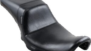 LE PERA Daytona 2-Up Seat - Without Backrest - Smooth - Black - Dyna '06-'17