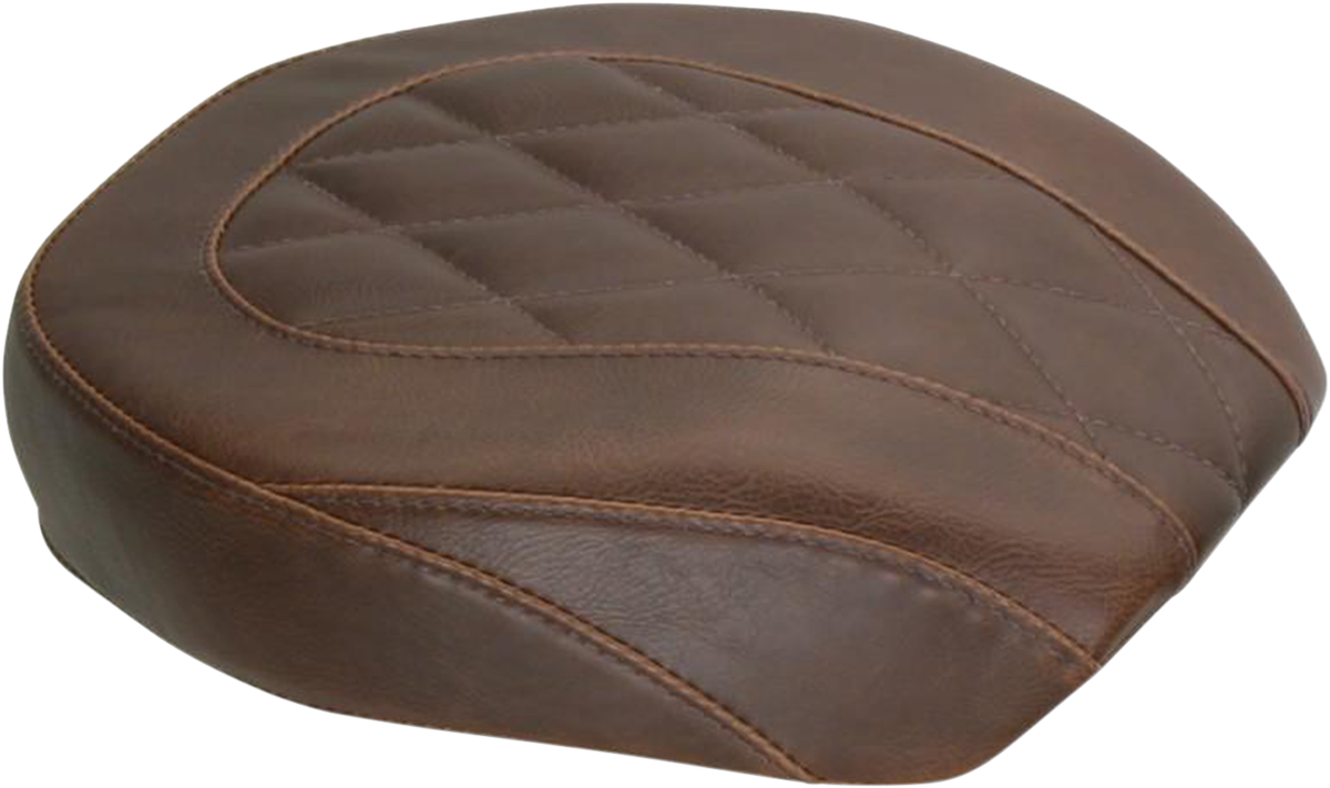 MUSTANG Wide Tripper Rear Seat - Diamond - Brown - Dyna