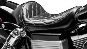 LE PERA Stubs Cafe Seat - Diamond - Black - FXD '06-'17