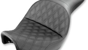 SADDLEMEN Explorer Seat - Lattice Stitched - Dyna '06-'17