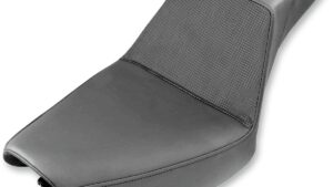 SADDLEMEN Step-Up Seat - Gripper - Black - Dyna