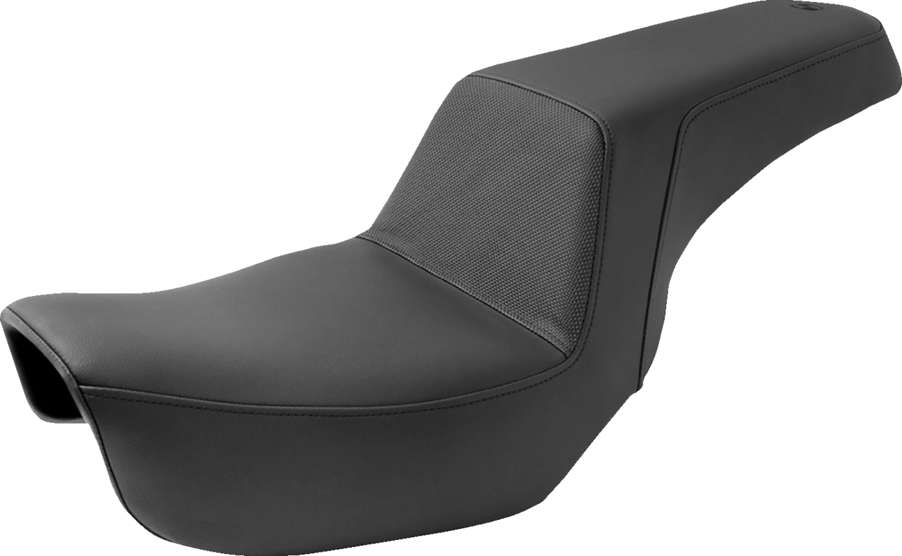 SADDLEMEN Step-Up Seat - Gripper - Black - Dyna
