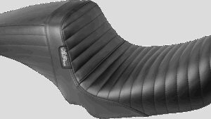 LE PERA Kickflip Seat - Pleated - Black - FXD '06-'17