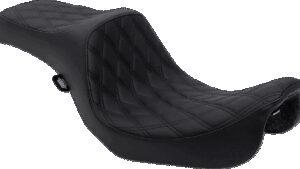 DRAG SPECIALTIES SEATS Predator III Seat - Double Diamond - Black Stitching - FXD/FLD '06-'17