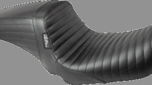LE PERA Kickflip Seat - Pleated - Black - FXD '04-'05
