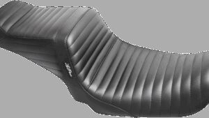 LE PERA Tailwhip Seat - Pleated - Black - FXD '06-'17