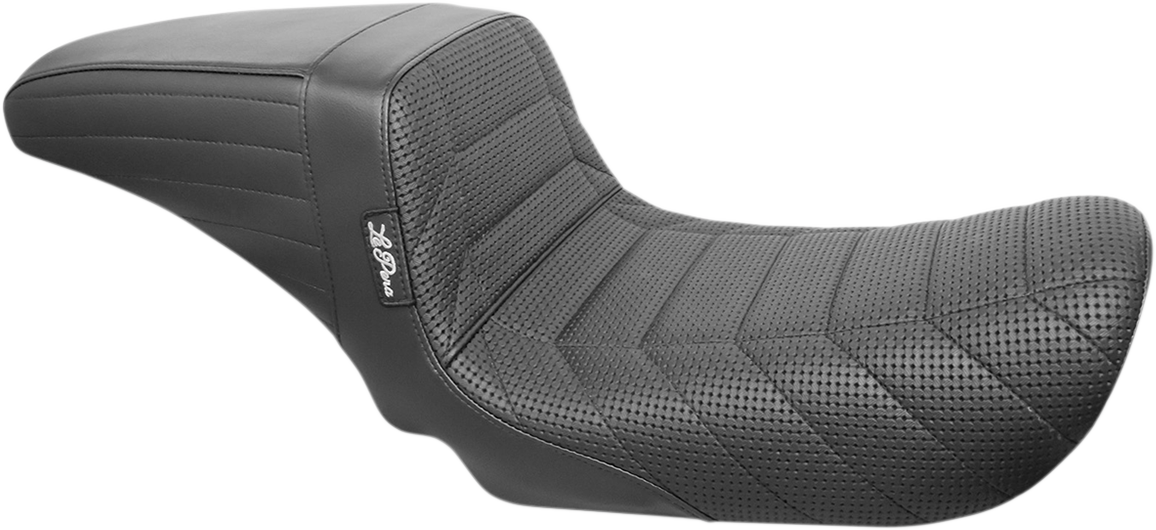 LE PERA Kickflip Seat - Flat Track Stitch - Black - FXD '06-'17