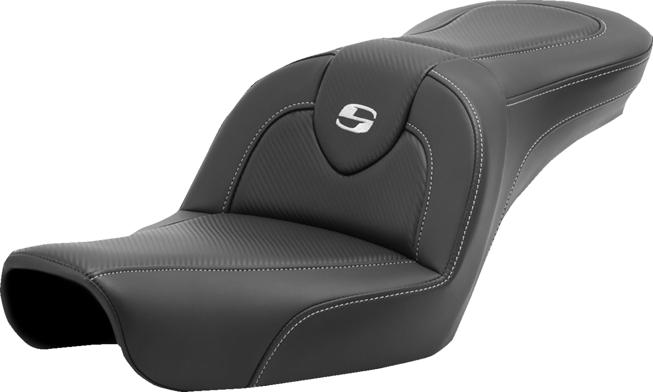 SADDLEMEN Roadsofa™ Carbon Fiber Seat - Carbon Fiber - without Backrest - FXD '96-'03