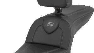SADDLEMEN RoadSofa™ - Carbon Fiber - with Driver Backrest - FXDWG '04-'05