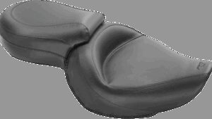 MUSTANG Vintage Style Seat - Wide - Smooth - Black - XLC