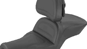 SADDLEMEN Seat - Explorer™ - With Backrest - Stitched - Black - XL '04-'20