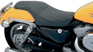 DRAG SPECIALTIES SEATS Predator Seat - Flame Stitched - XL '82-'03