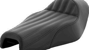 SADDLEMEN Knuckle Solo Seat - Ribbed - Black