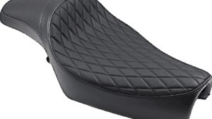 DRAG SPECIALTIES SEATS Extended Predator Seat - Diamond stitch - XL '04-'22