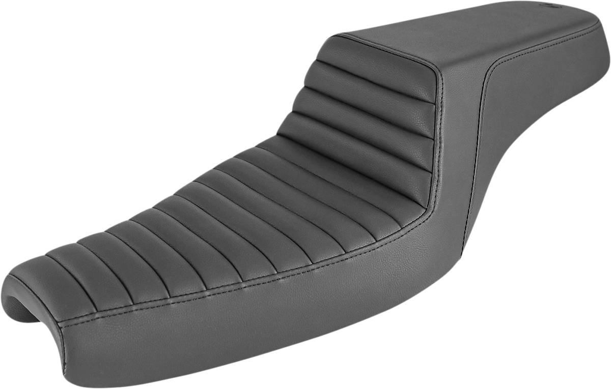 SADDLEMEN Step-Up Seat - Front Tuck-n-Roll - Black - XL