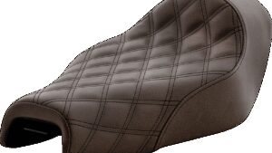 SADDLEMEN Renegade Solo Seat - Lattice Stitched - Brown - XL '04-'20