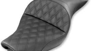 SADDLEMEN Explorer Seat - Lattice Stitched - 4.5 Gallon Tanks - XL '04-'20