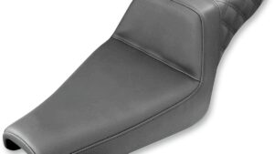 SADDLEMEN Step-Up Seat - Rear Lattice Stitch - Black - XL