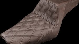 SADDLEMEN Step-Up Seat - Front Lattice Stitch - Brown - XL